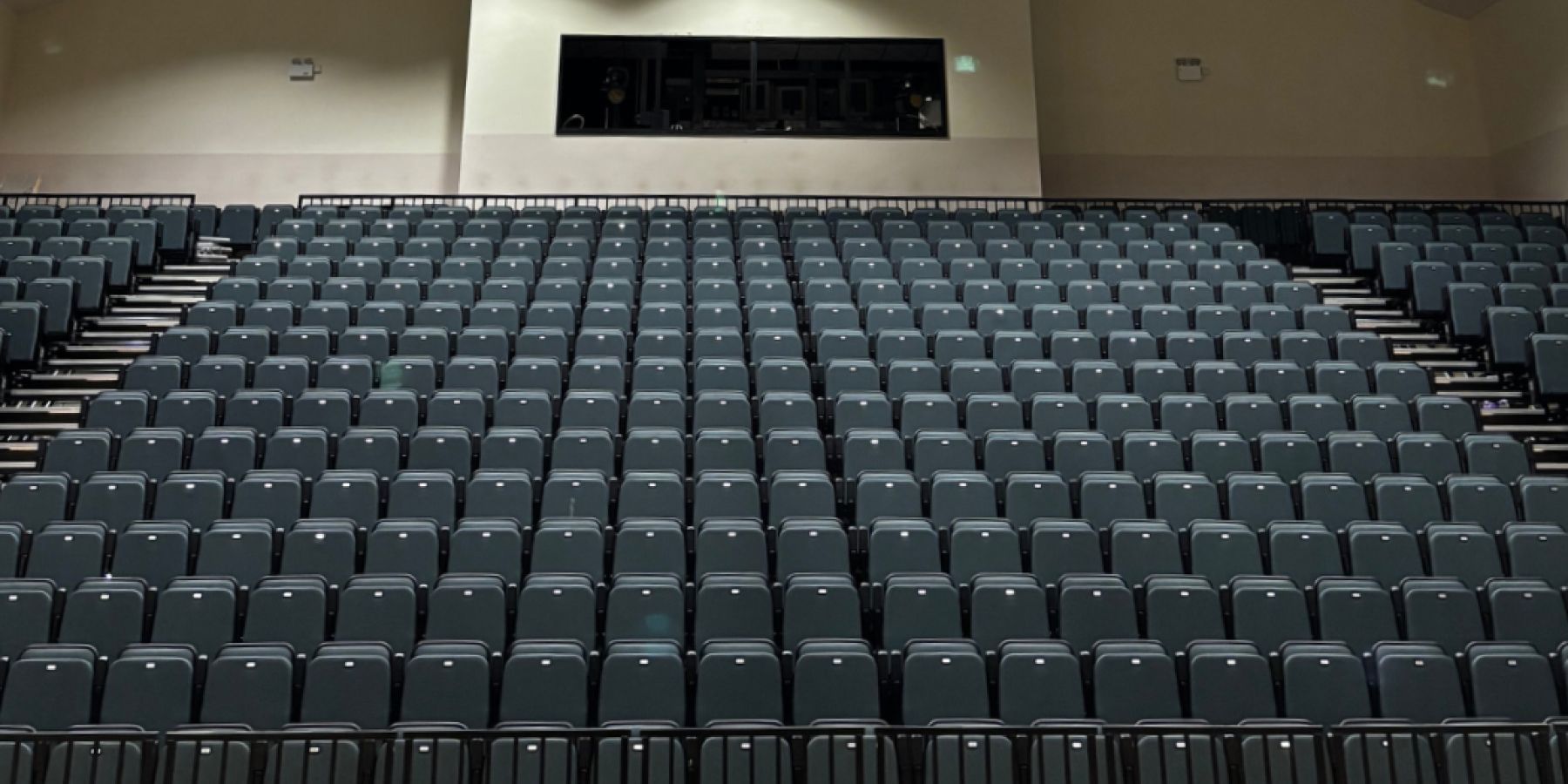 City Hall's auditorium seating.